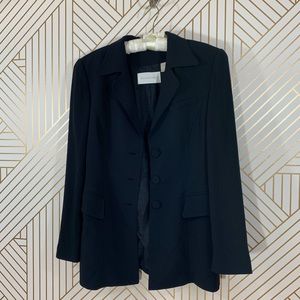 Dana Buchman Black Longline Blazer